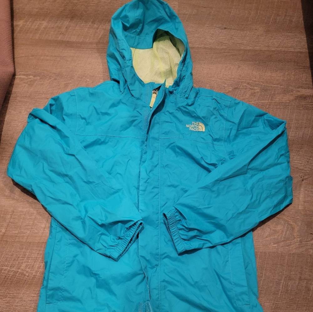 THE NORTH FACE Hyvent girls windbreaker jacket large womens small light blue
